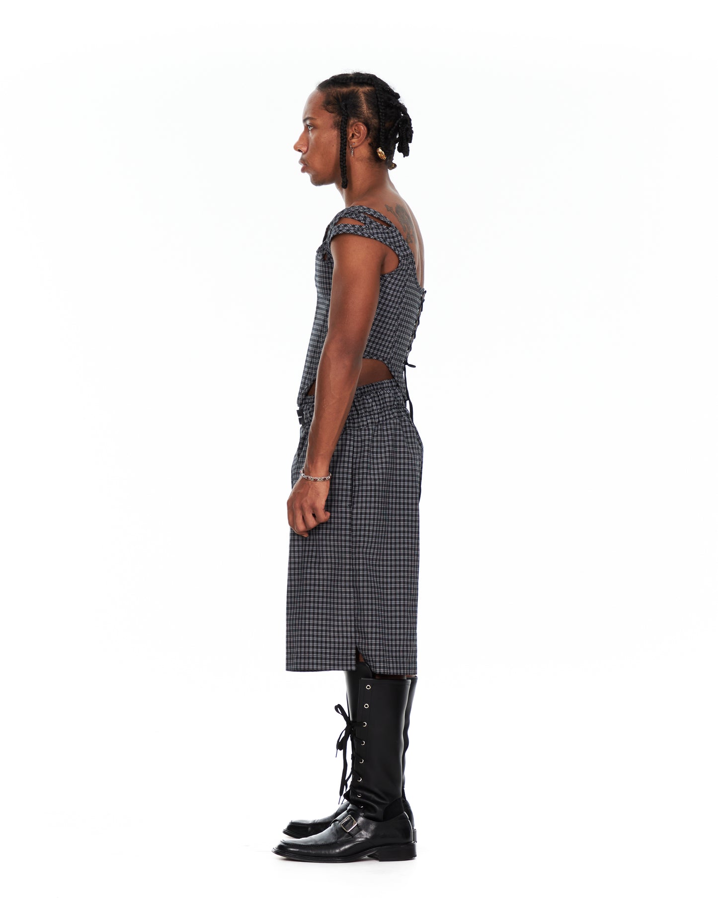Shirt Wide Waistband Shorts