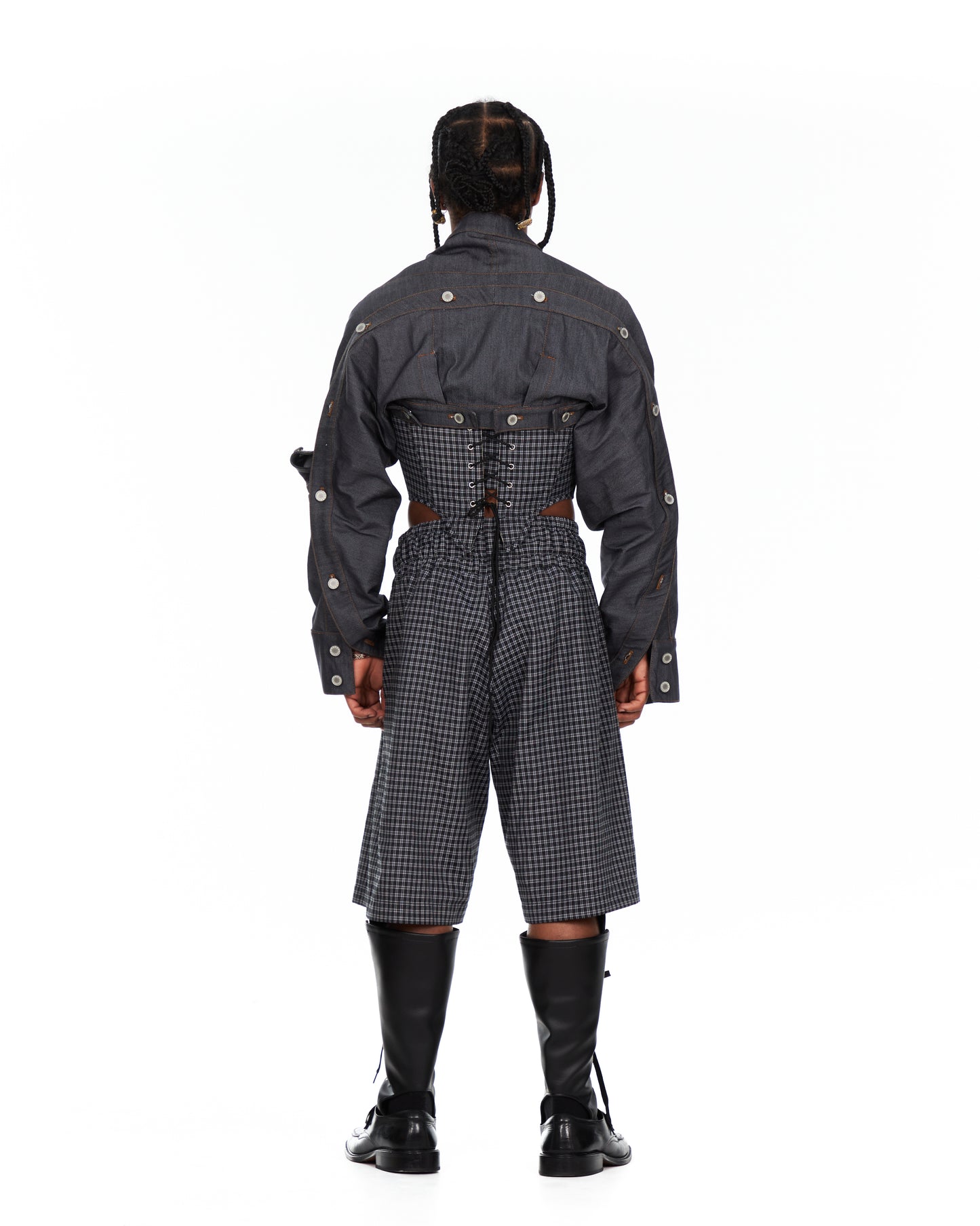 Shirt Wide Waistband Shorts