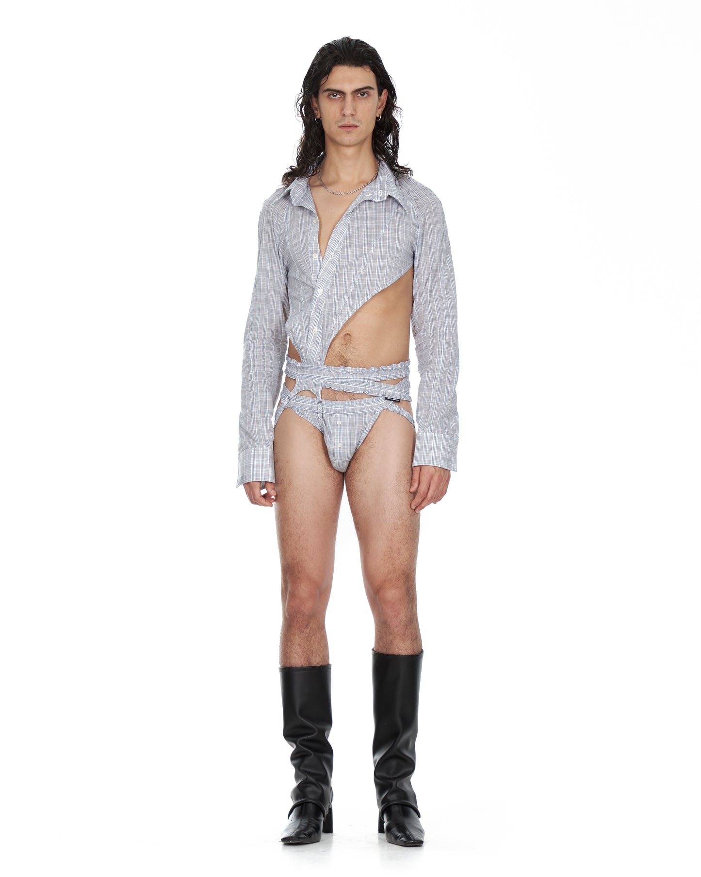 Grey Jockstrap Shirt