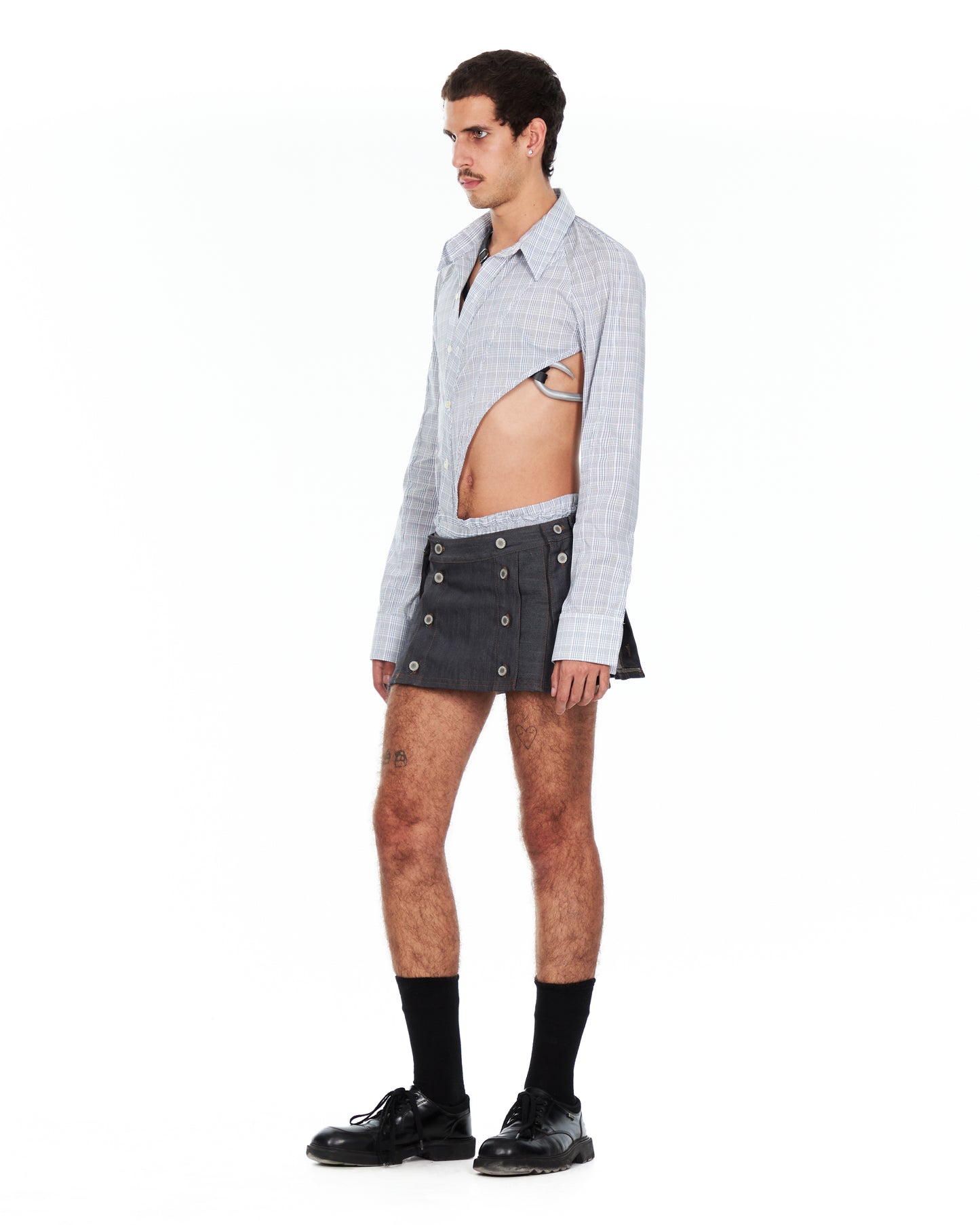 Denim Mini Puzzle Skirt