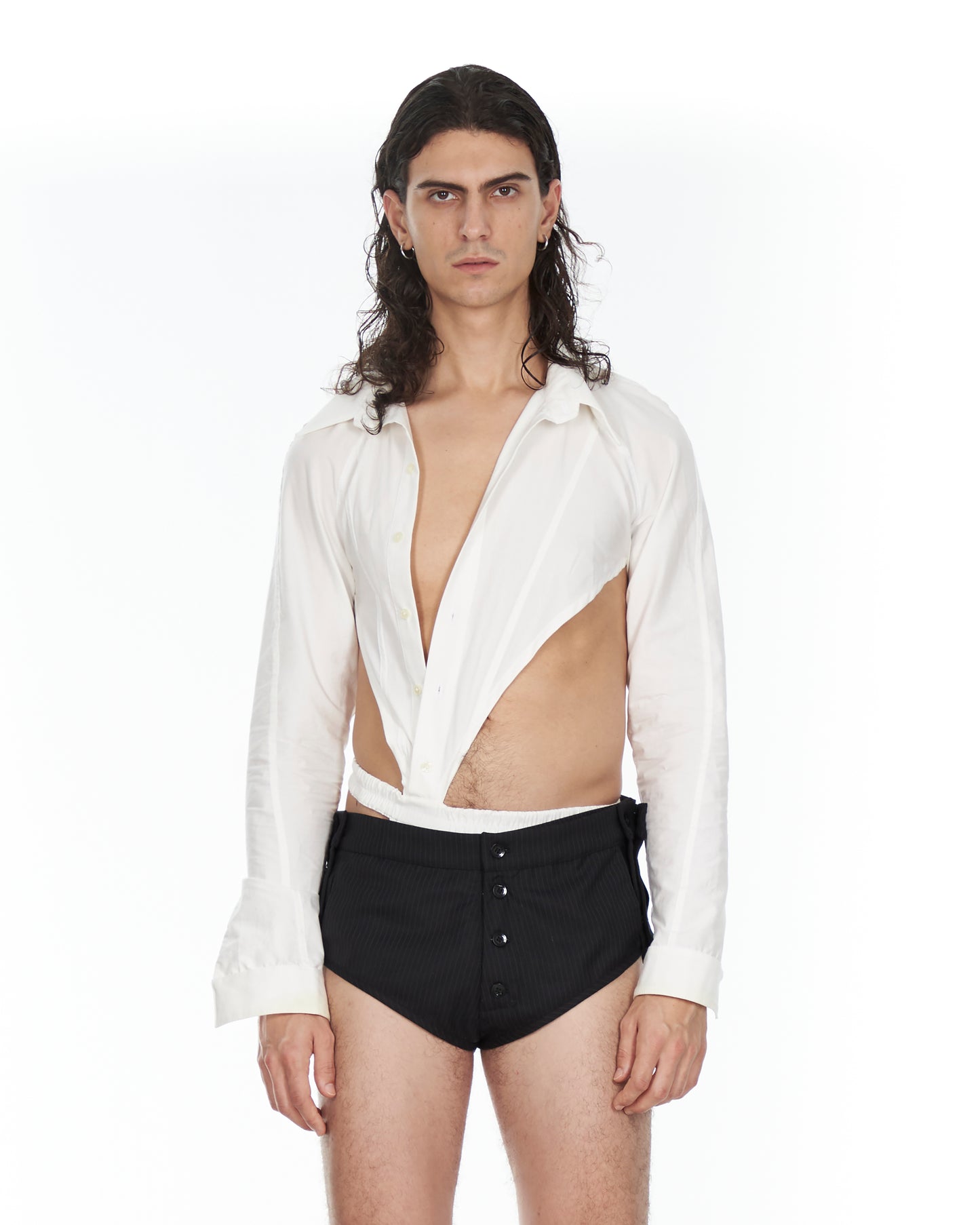 White Jockstrap Shirt