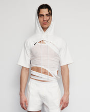 Load image into Gallery viewer, Short Sleeved white Hood
