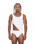 White Jockstrap Tank Top