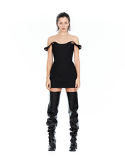 Cargar imagen en el visor de la galería, Black Corset Mini Dress
