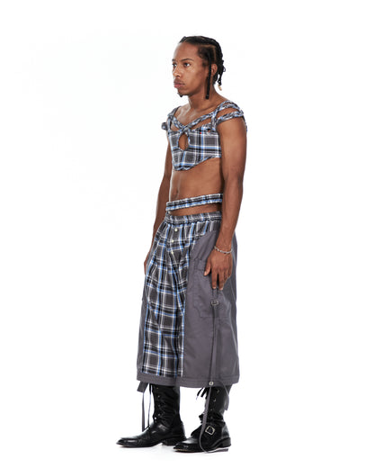 Tartan Triple Strap Corset