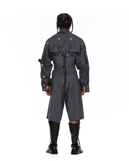 Shirt Wide Waistband Shorts