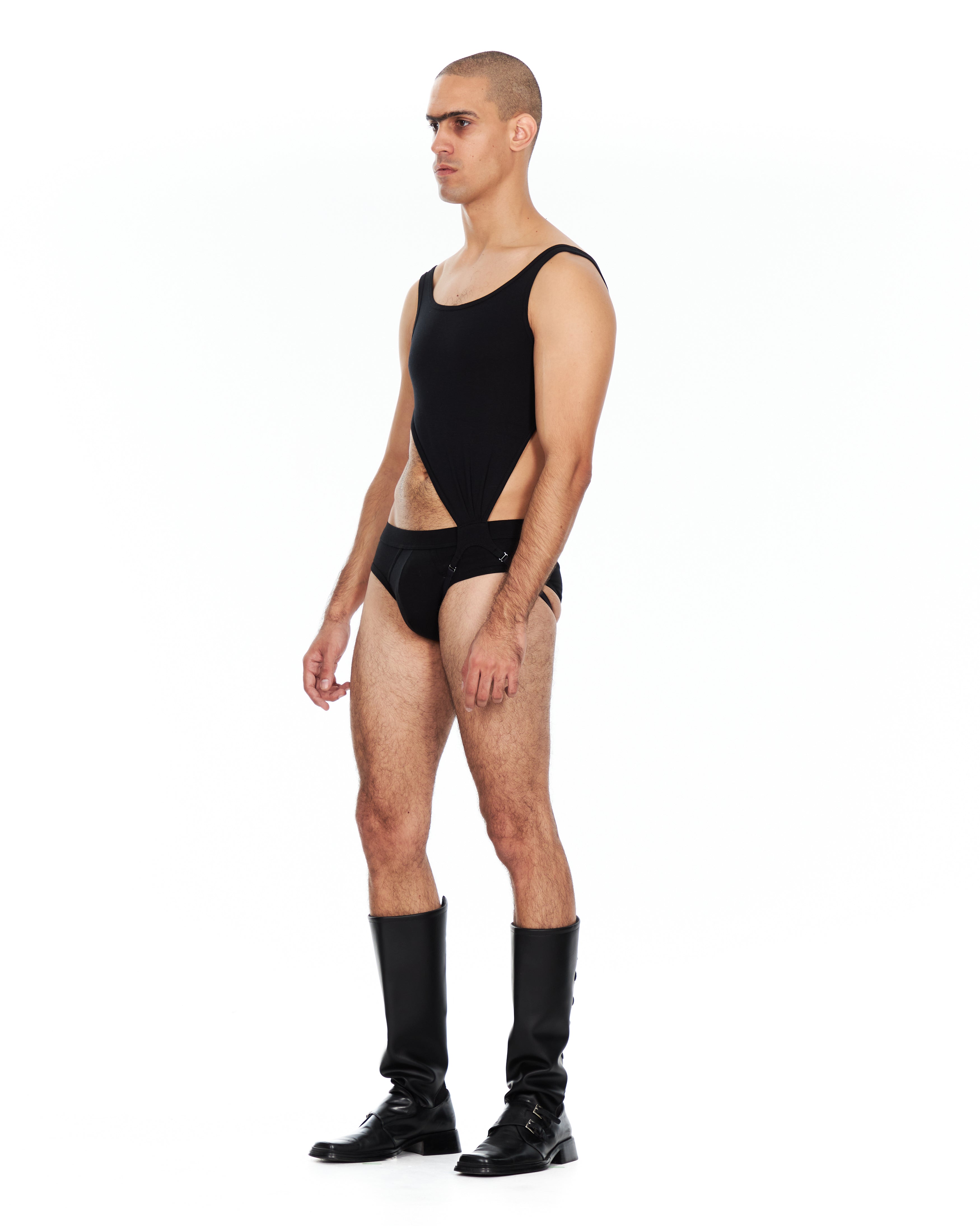 Black Jockstrap Tank Top