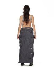 Load image into Gallery viewer, Long Denim Puzzle Skirt
