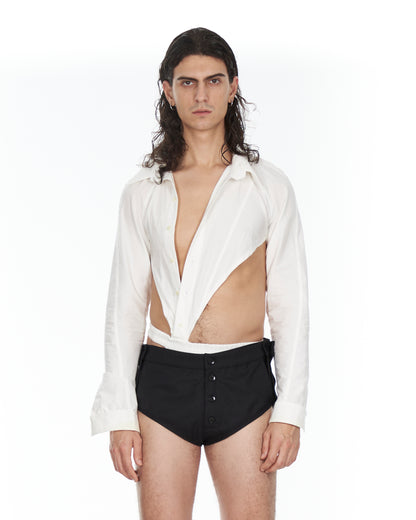 White Jockstrap Shirt