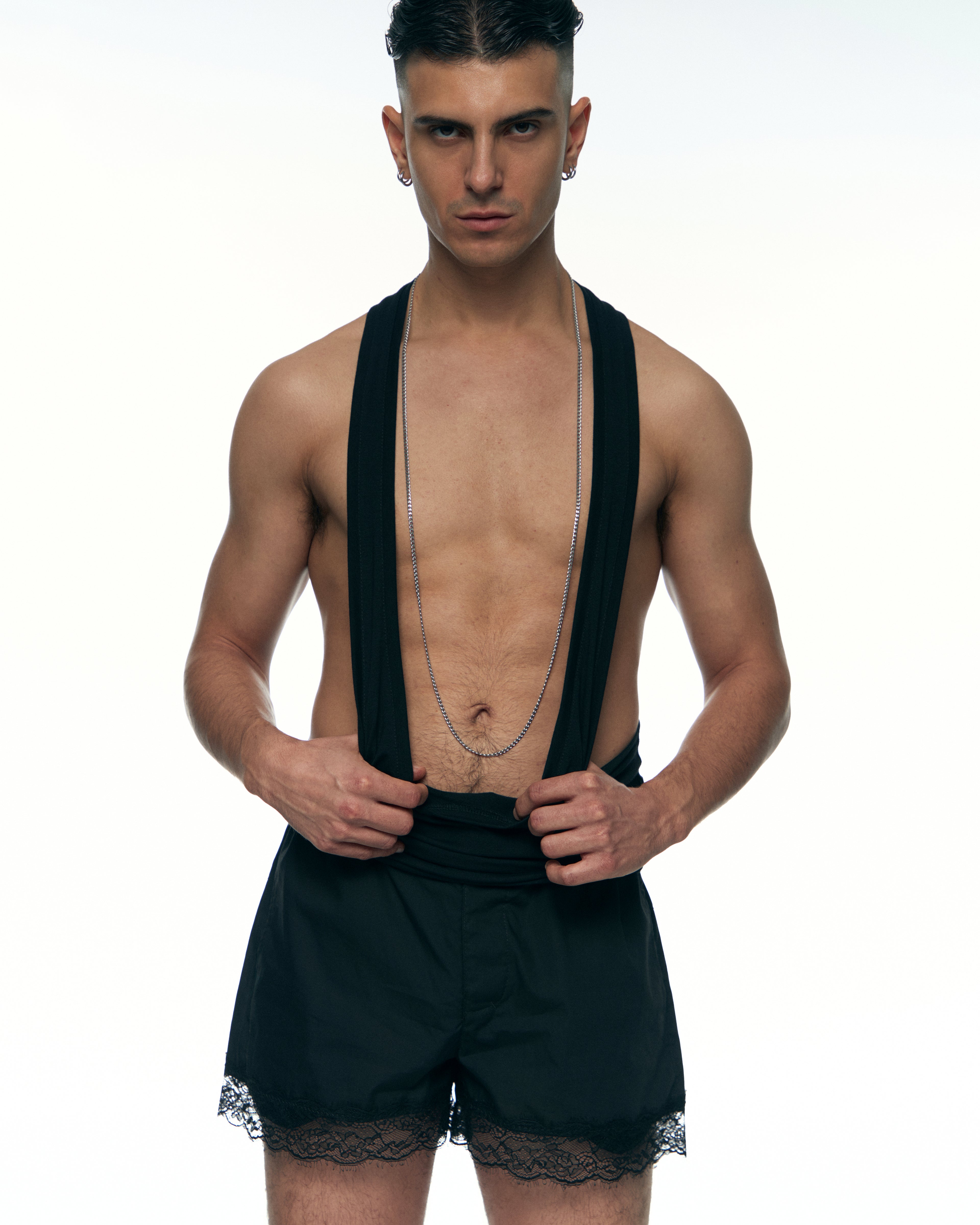 Black Infinite Straps Tank Top