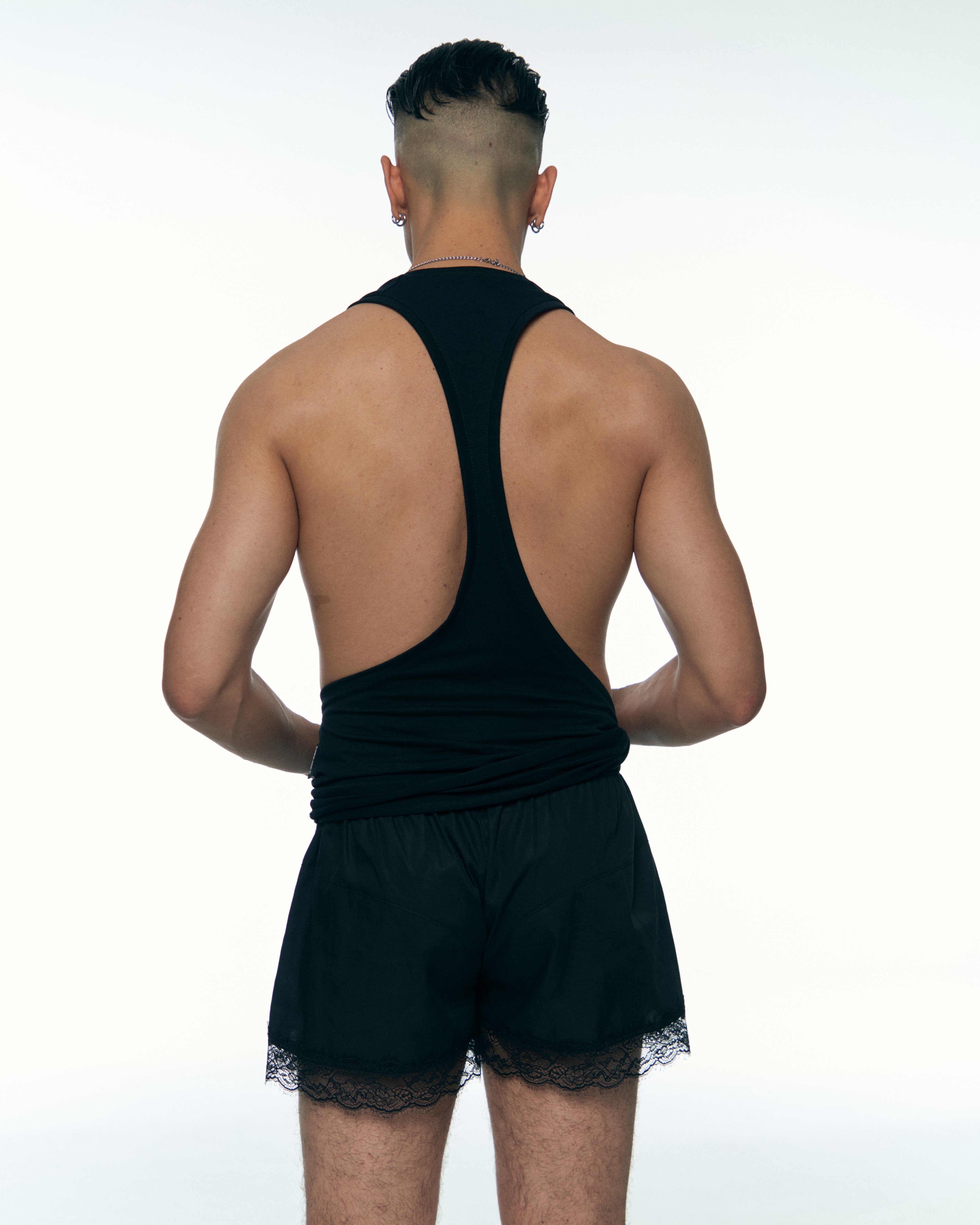 Black Infinite Straps Tank Top