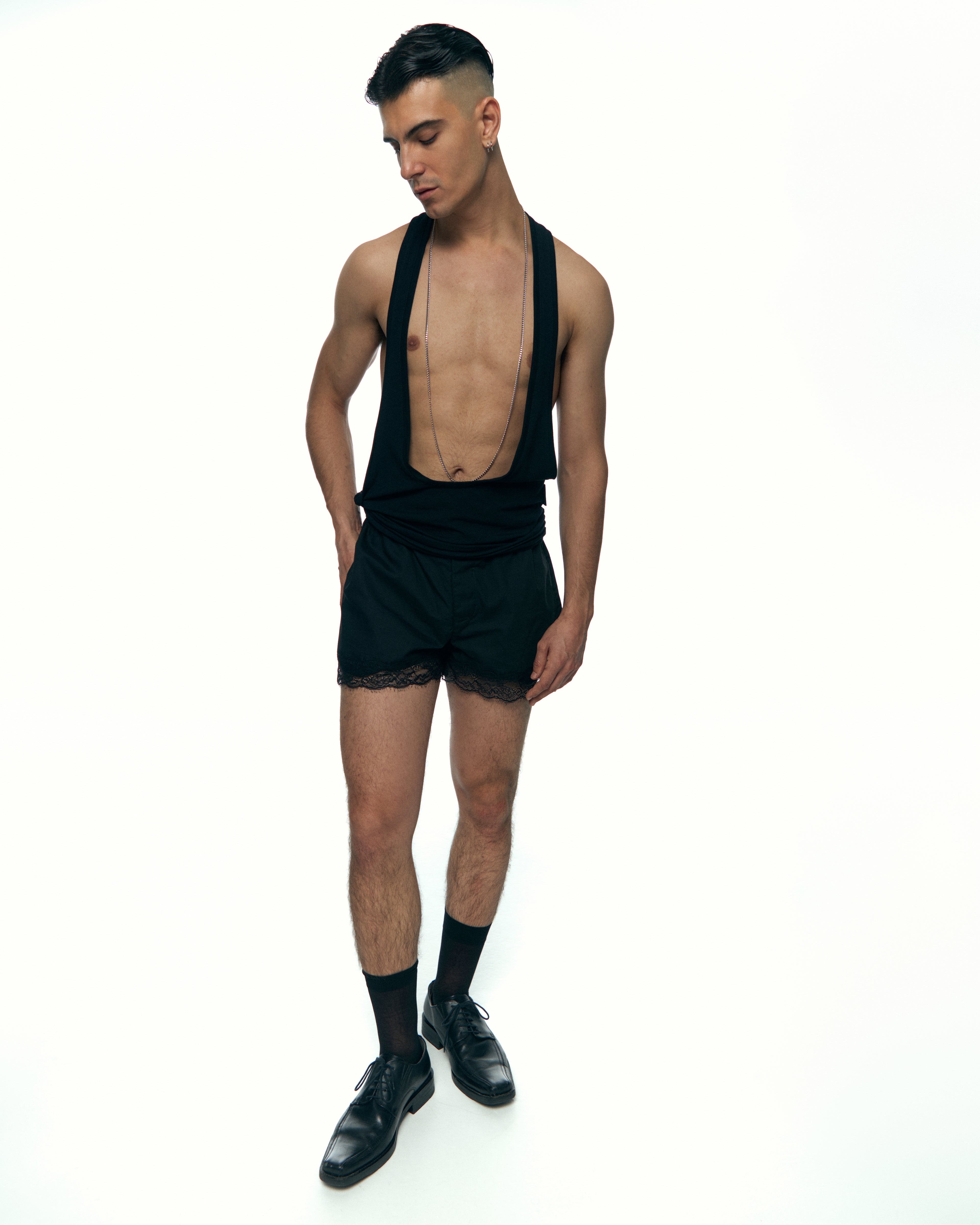 Black Infinite Straps Tank Top