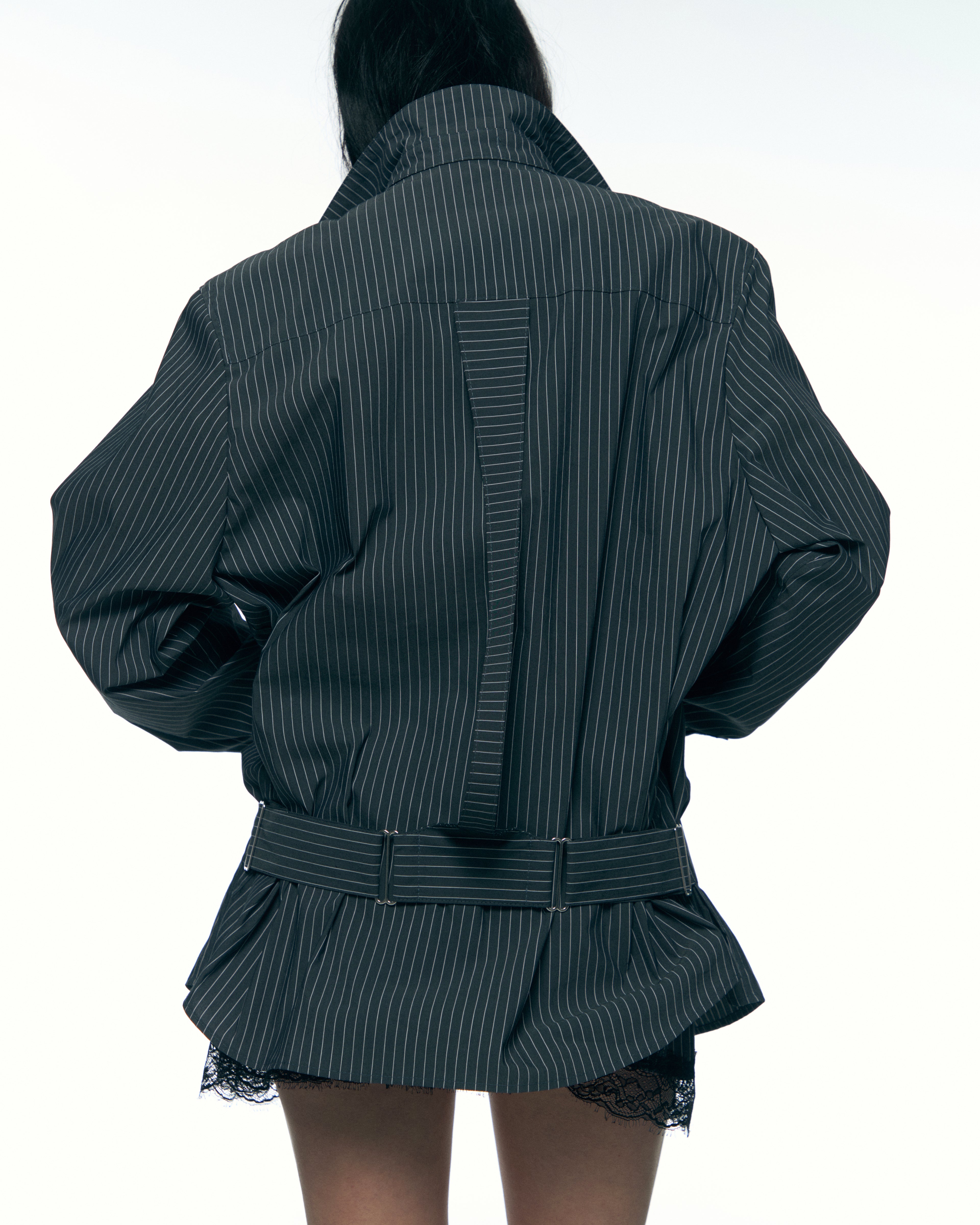 Harness-Back Shirt - Grey