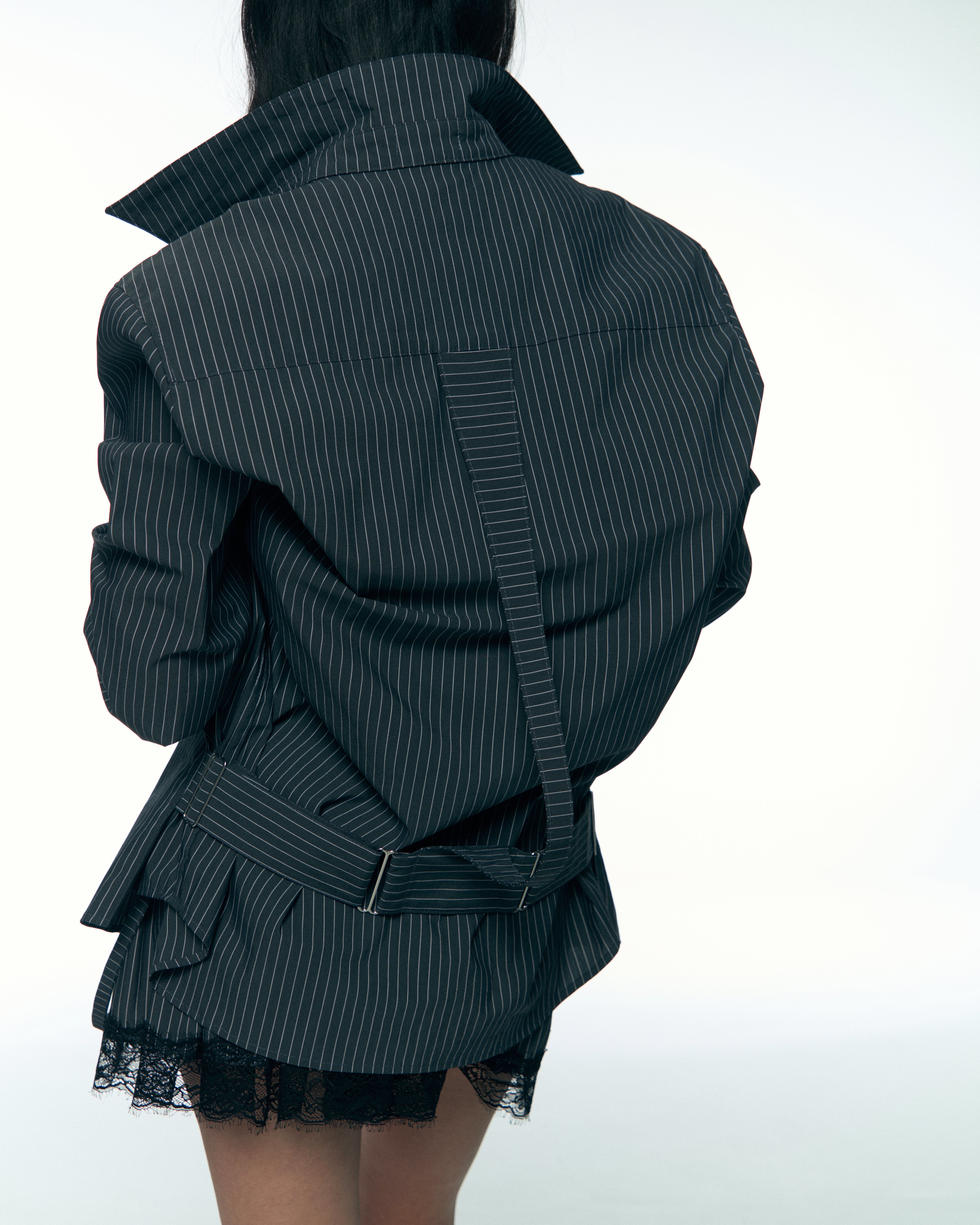 Harness-Back Shirt - Grey