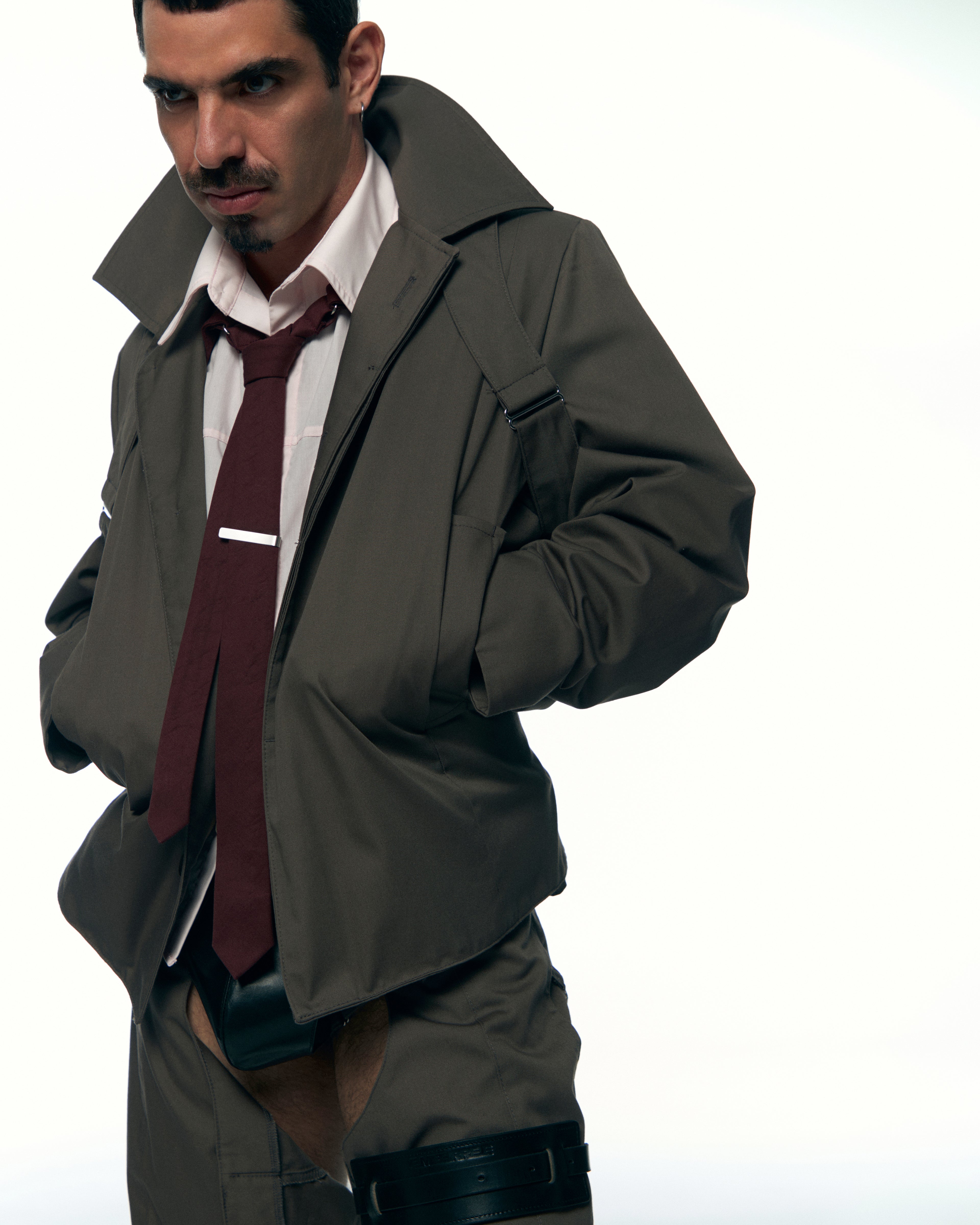 Harnessed Trench Coat