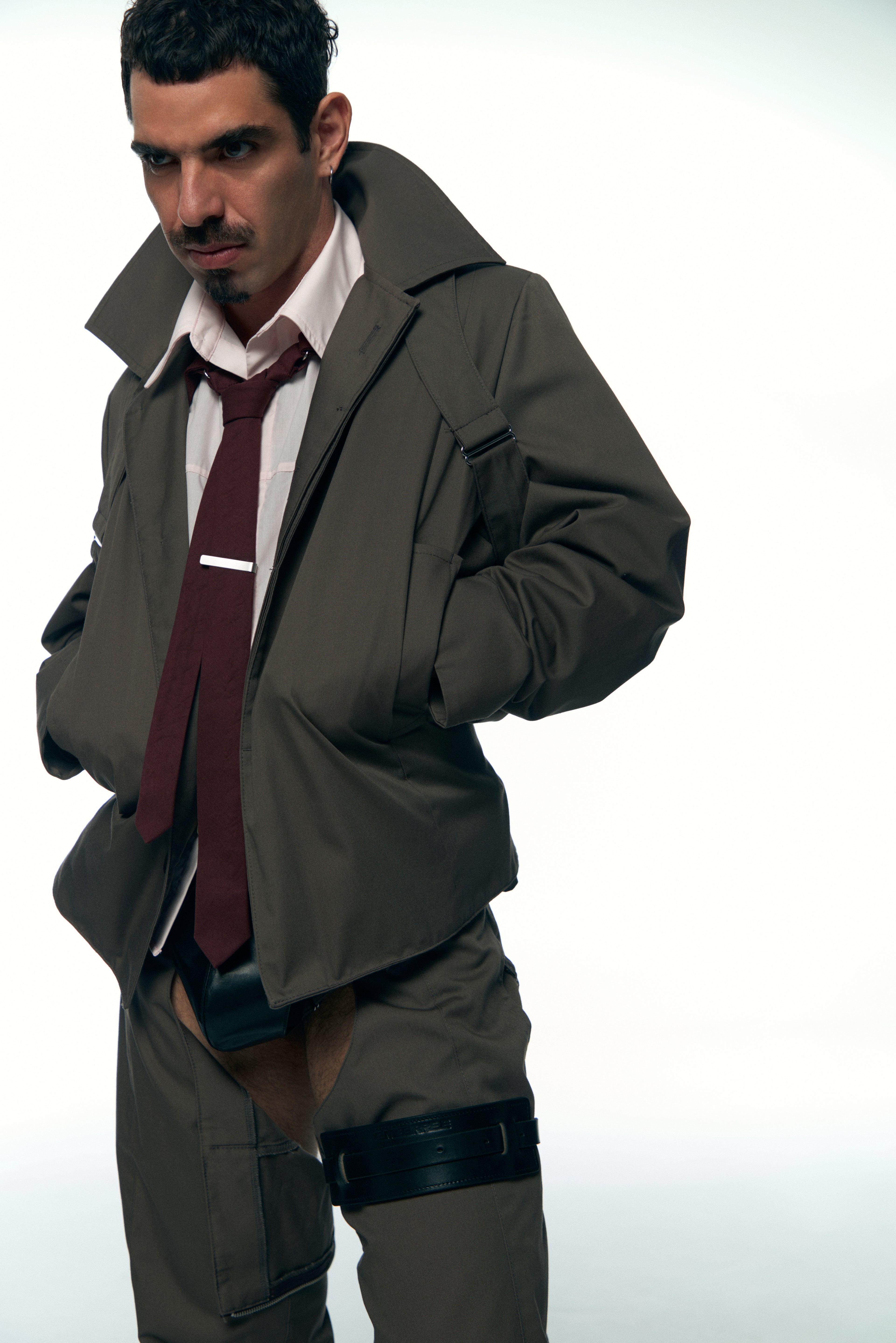 Burgundy Harness Tie