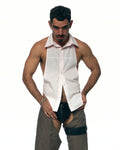 Pink Harnessed Apron Shirt
