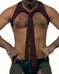 Burgundy Harness Tie
