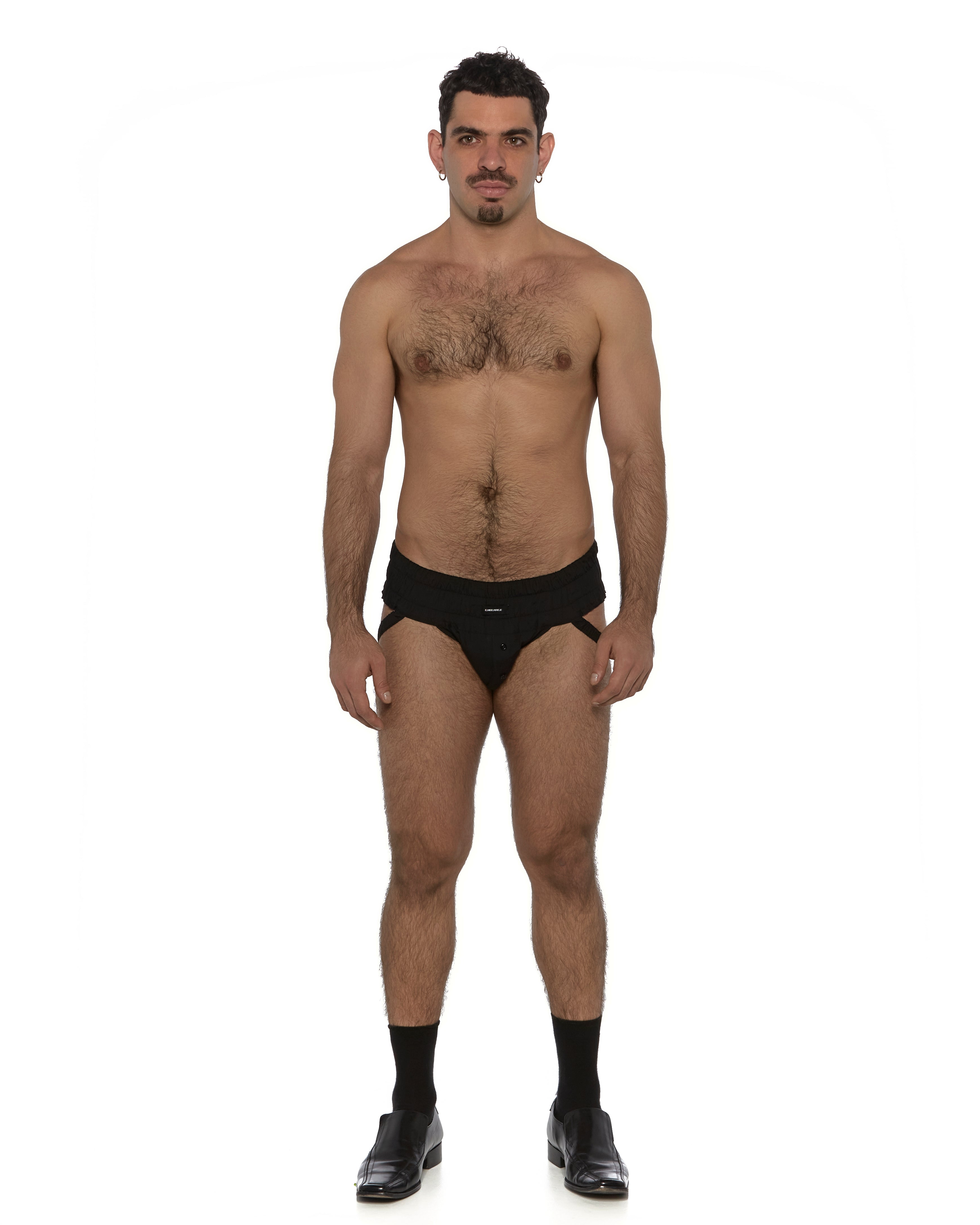 Black Shirt Jockstrap