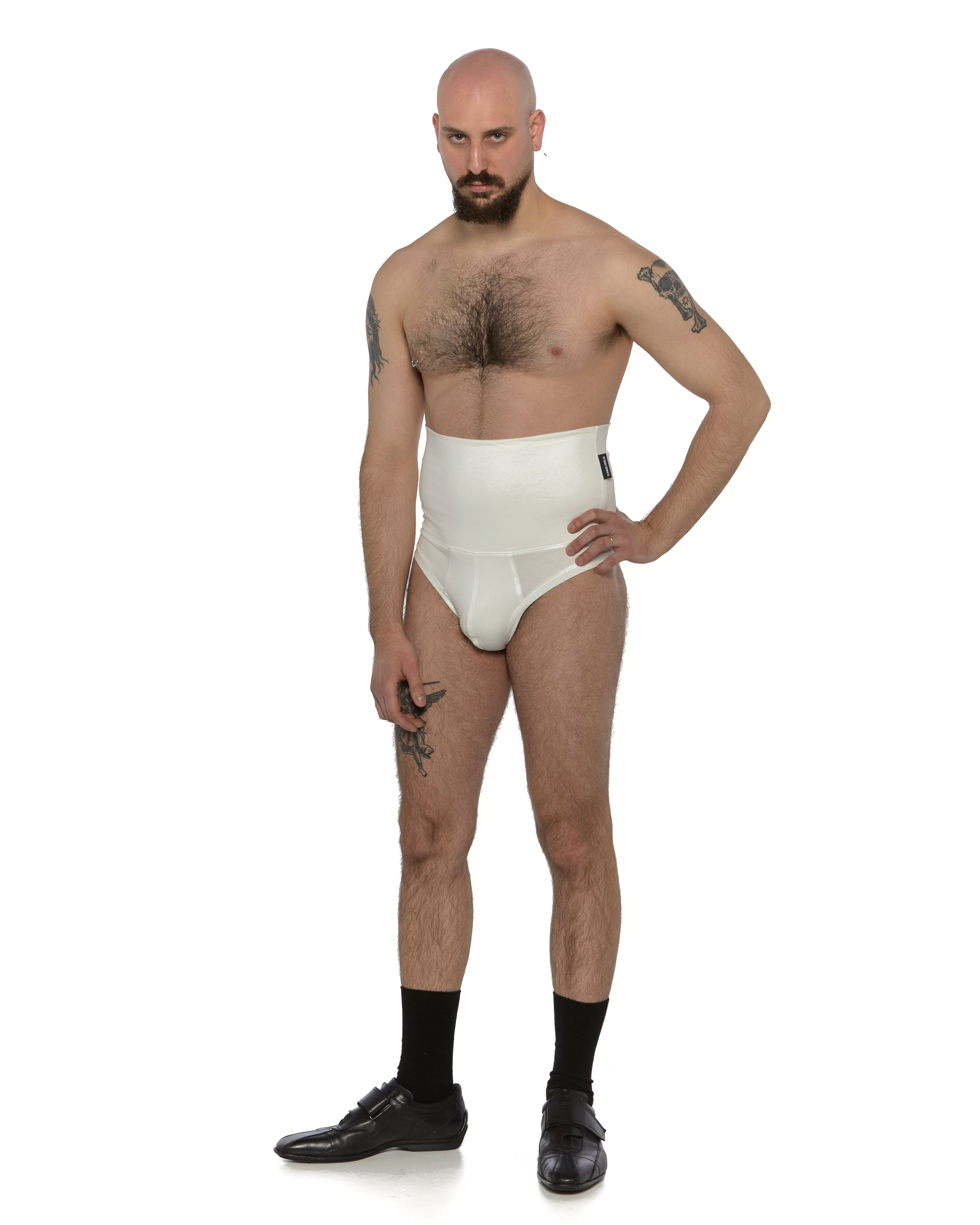 White High Rise Briefs