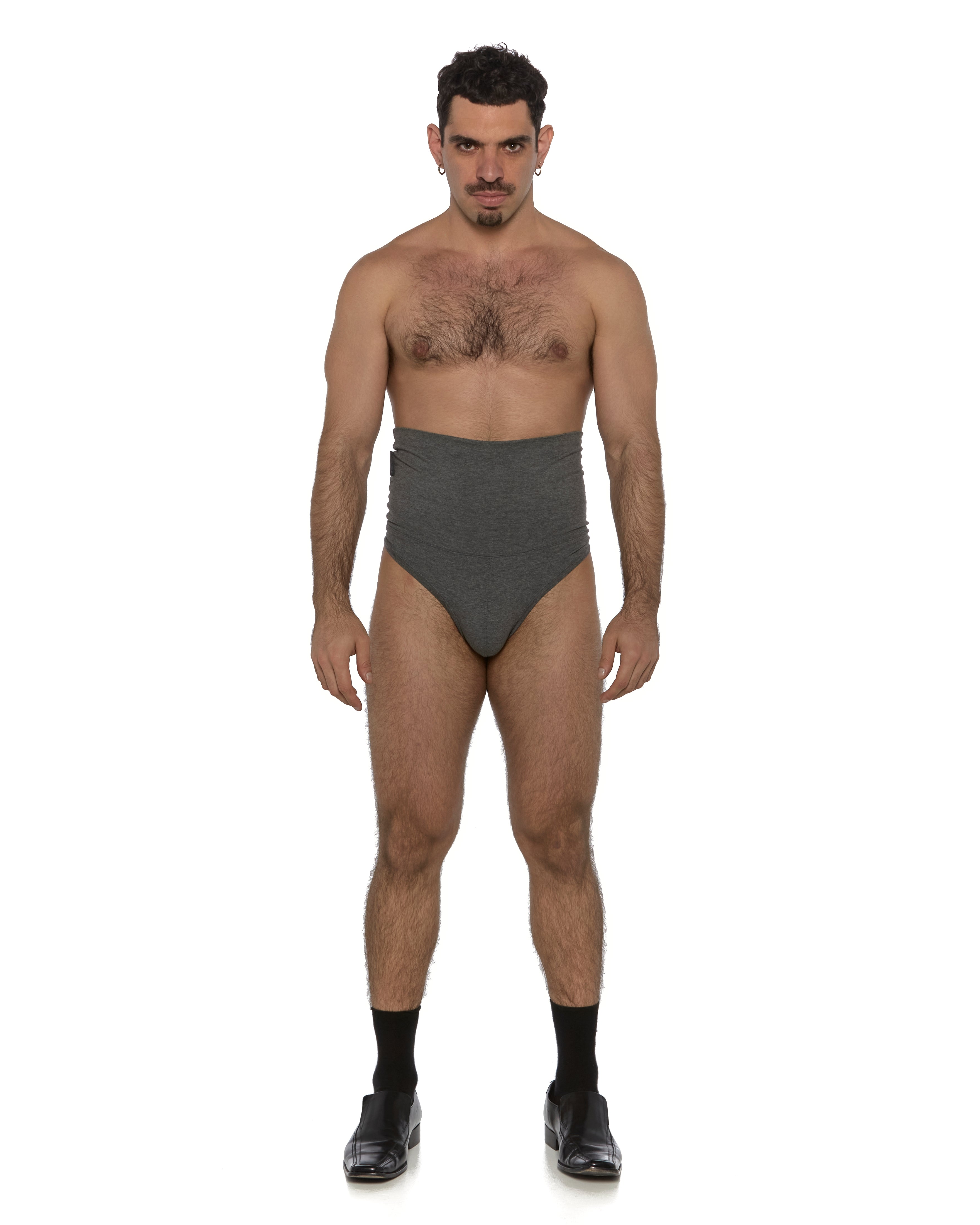 Grey High Rise Briefs