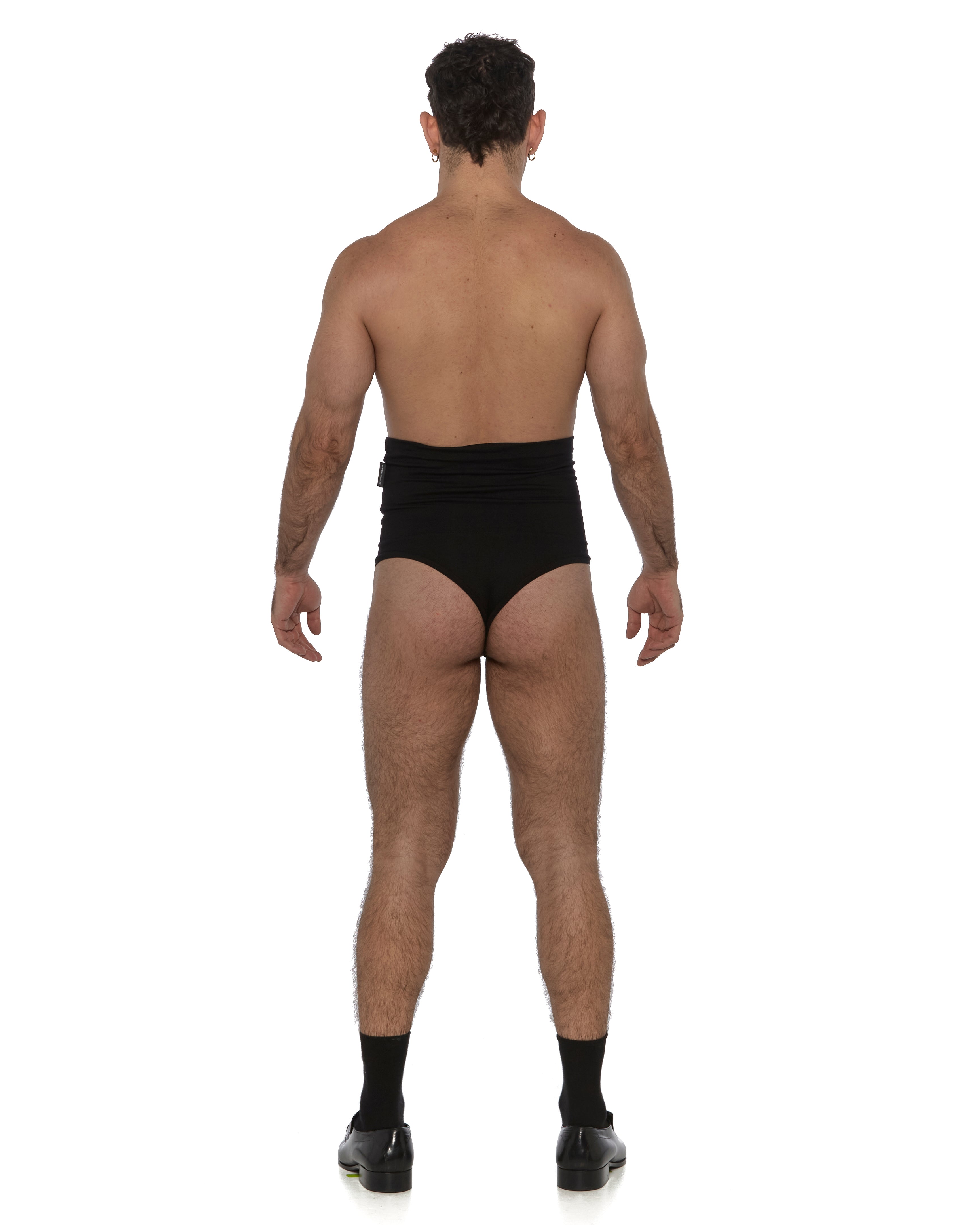 Black High Rise Briefs