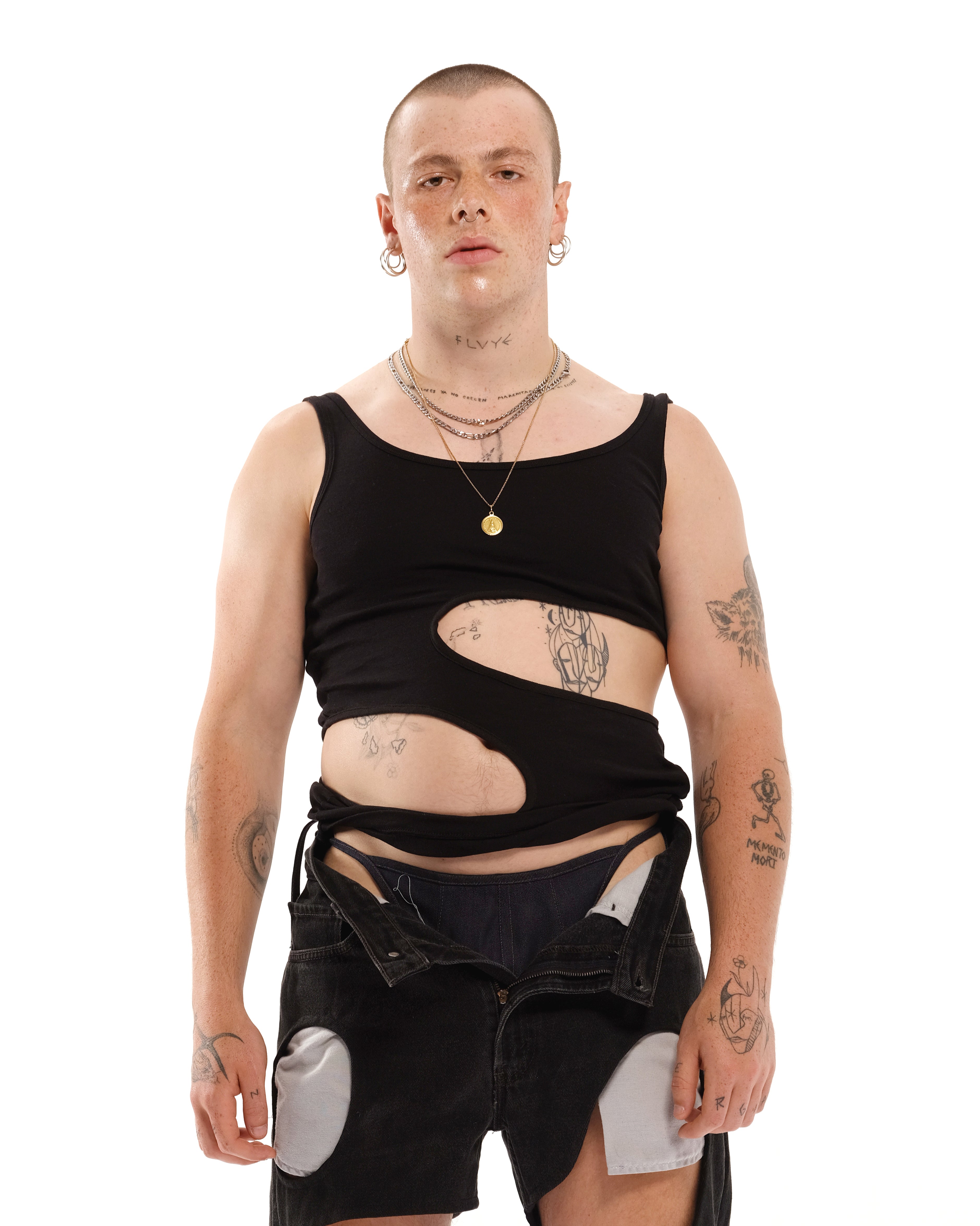 Tank Top with Cut Outs, Black version