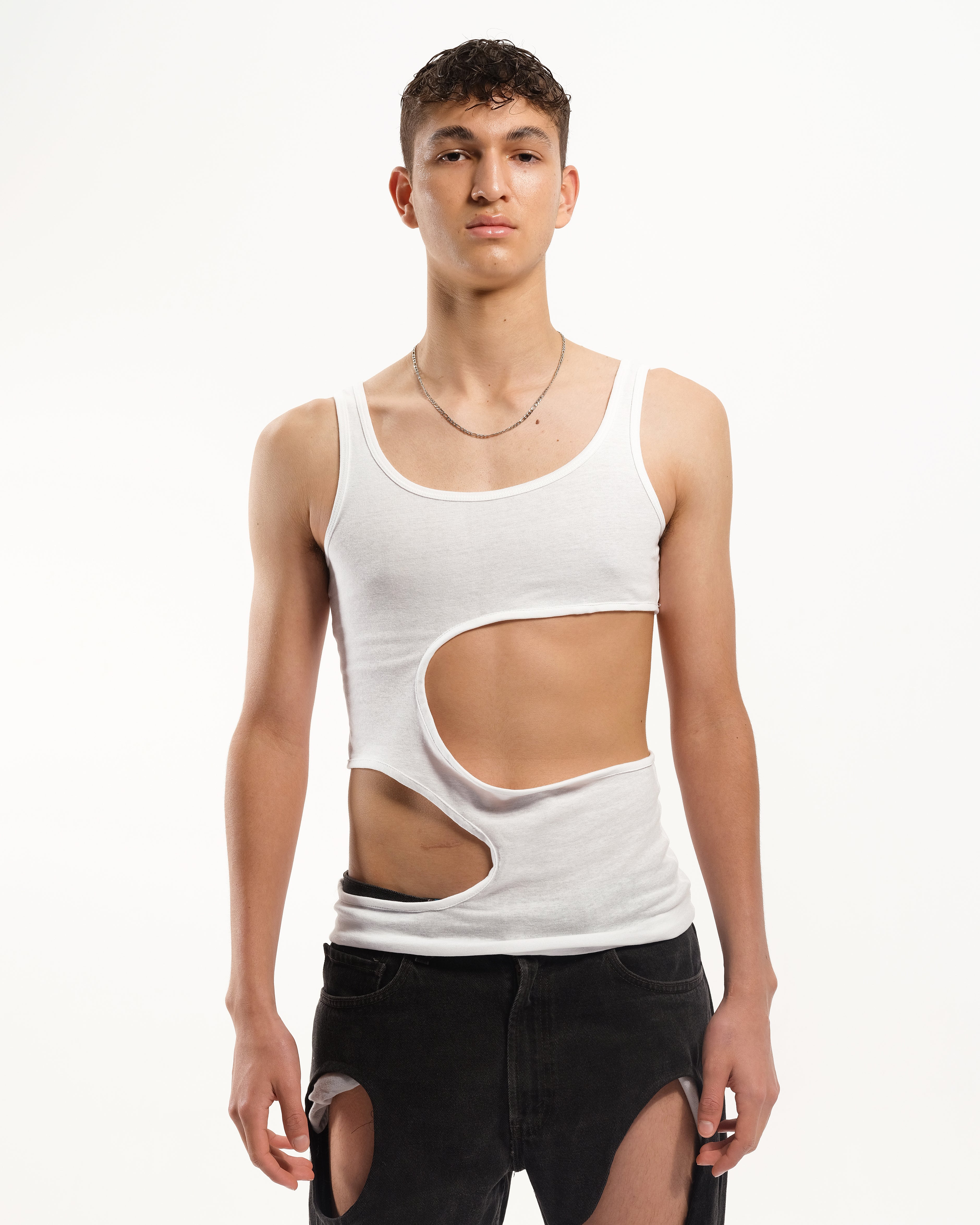 Tank Top with Cut Outs, White version