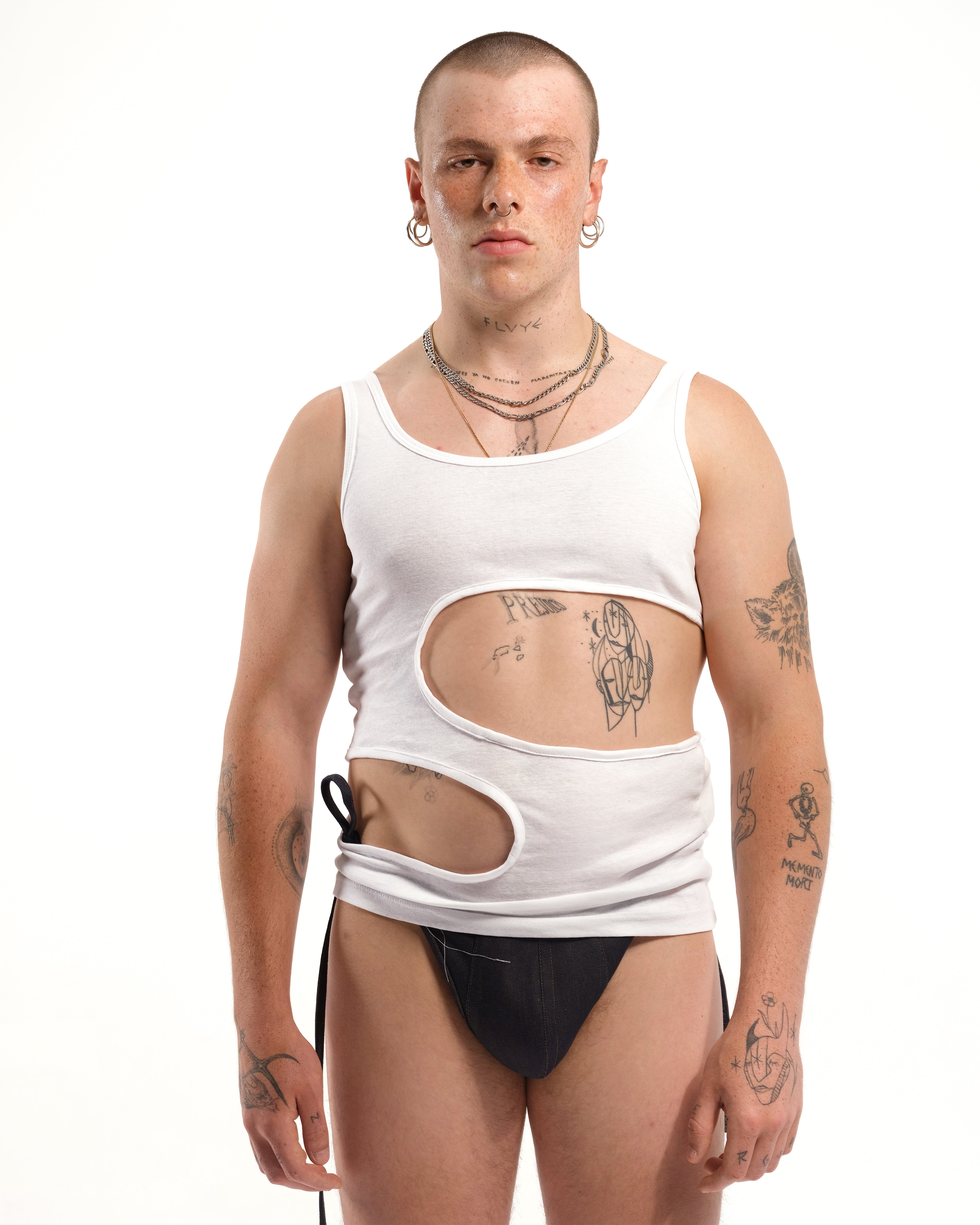 Tank Top with Cut Outs, White version