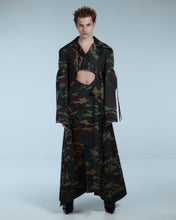 Load image into Gallery viewer, Camo Belted Trench Coat
