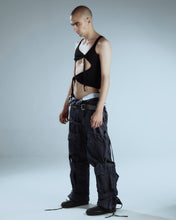 Load image into Gallery viewer, Rolled Waistband Denim Pants
