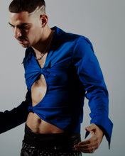 Load image into Gallery viewer, Blue Knotted Shirt
